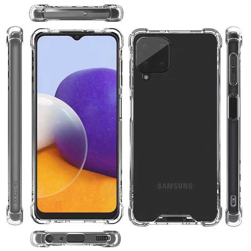 Galaxy M32 Kılıf Zore Nitro Anti Shock Silikon Renksiz