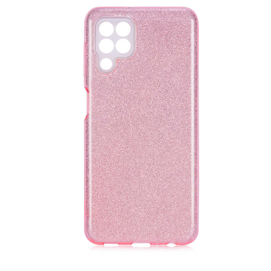 Galaxy M32 Kılıf Zore Shining Silikon Gold