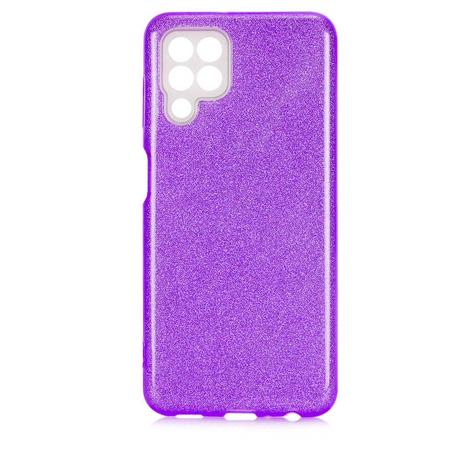 Galaxy M32 Kılıf Zore Shining Silikon Mor