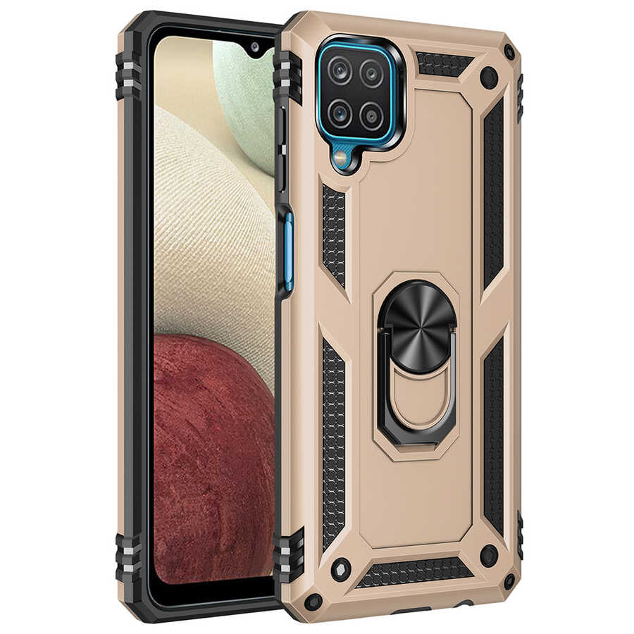 Galaxy M32 Kılıf Zore Vega Kapak Gold