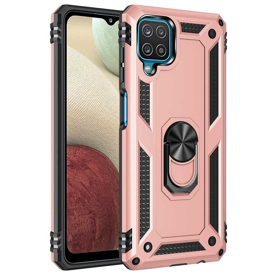 Galaxy M32 Kılıf Zore Vega Kapak Rose Gold
