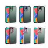 Galaxy M33 Kılıf Zore Flora Kapak Mavi