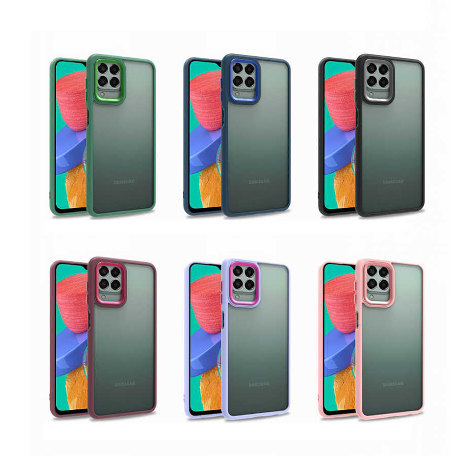 Galaxy M33 Kılıf Zore Flora Kapak Kırmızı