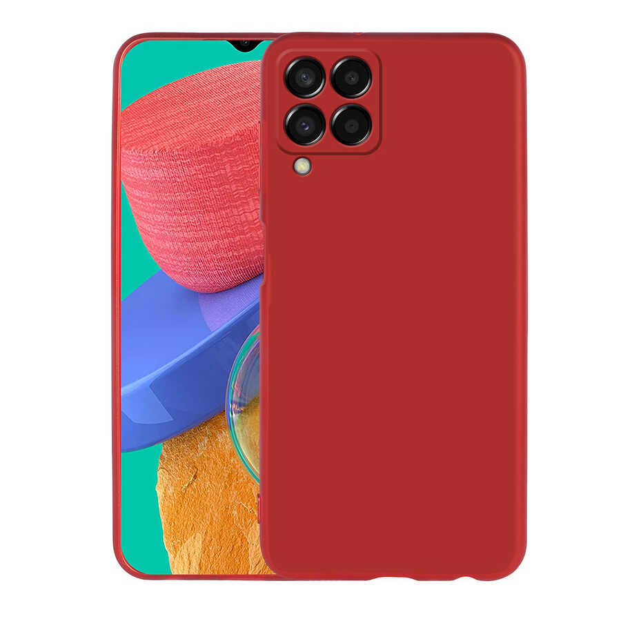 Galaxy M33 Kılıf Zore Premier Silikon Kapak Rose Gold