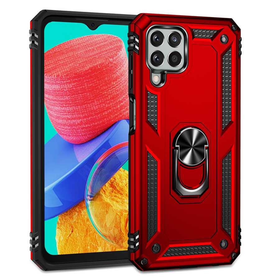 Galaxy M33 Kılıf Zore Vega Kapak Kırmızı