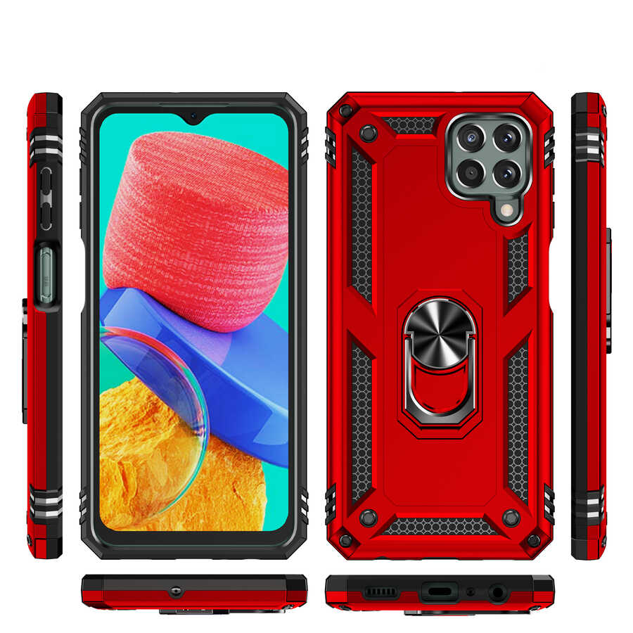 Galaxy M33 Kılıf Zore Vega Kapak Mavi
