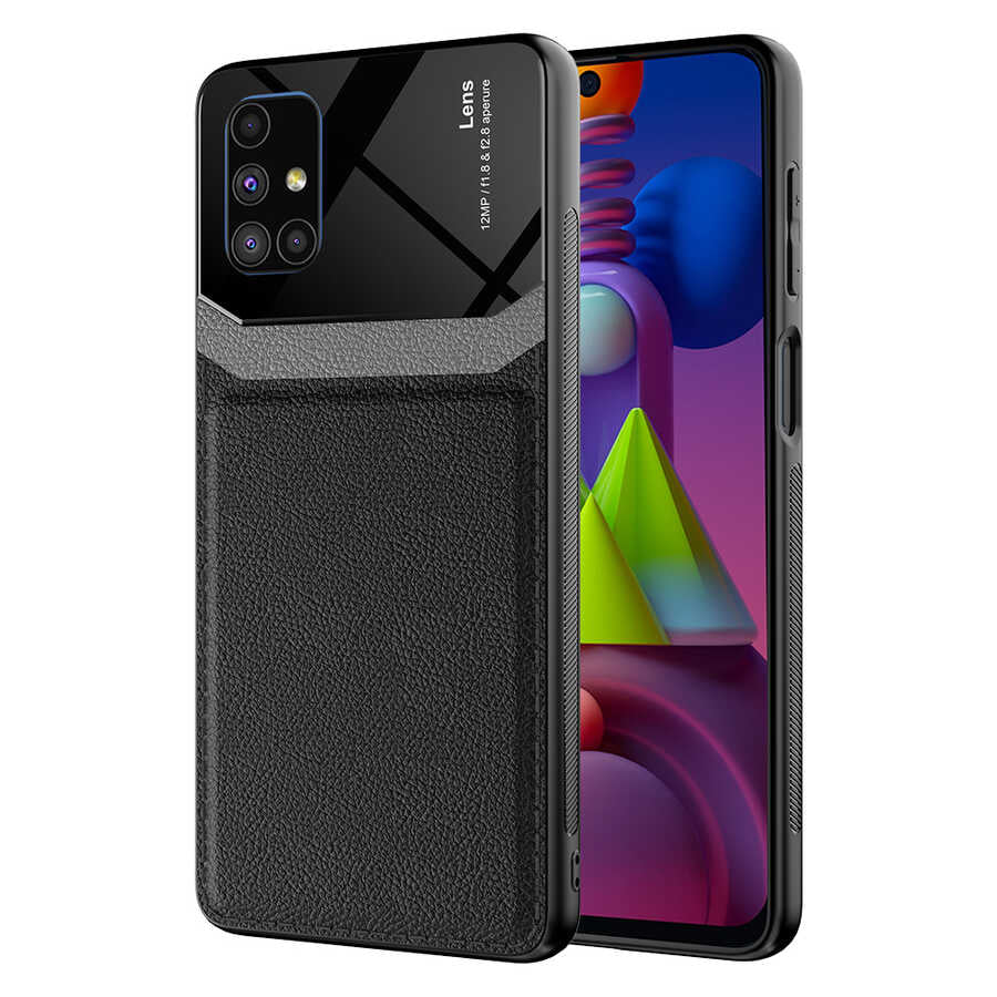 Galaxy M51 Kılıf Zore Emiks Kapak Siyah