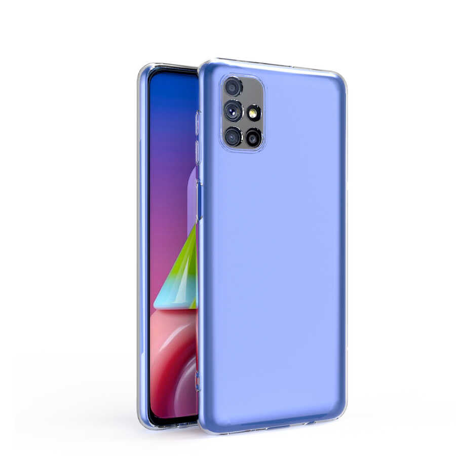 Galaxy M51 Kılıf Zore Kamera Korumalı Süper Silikon Kapak Renksiz