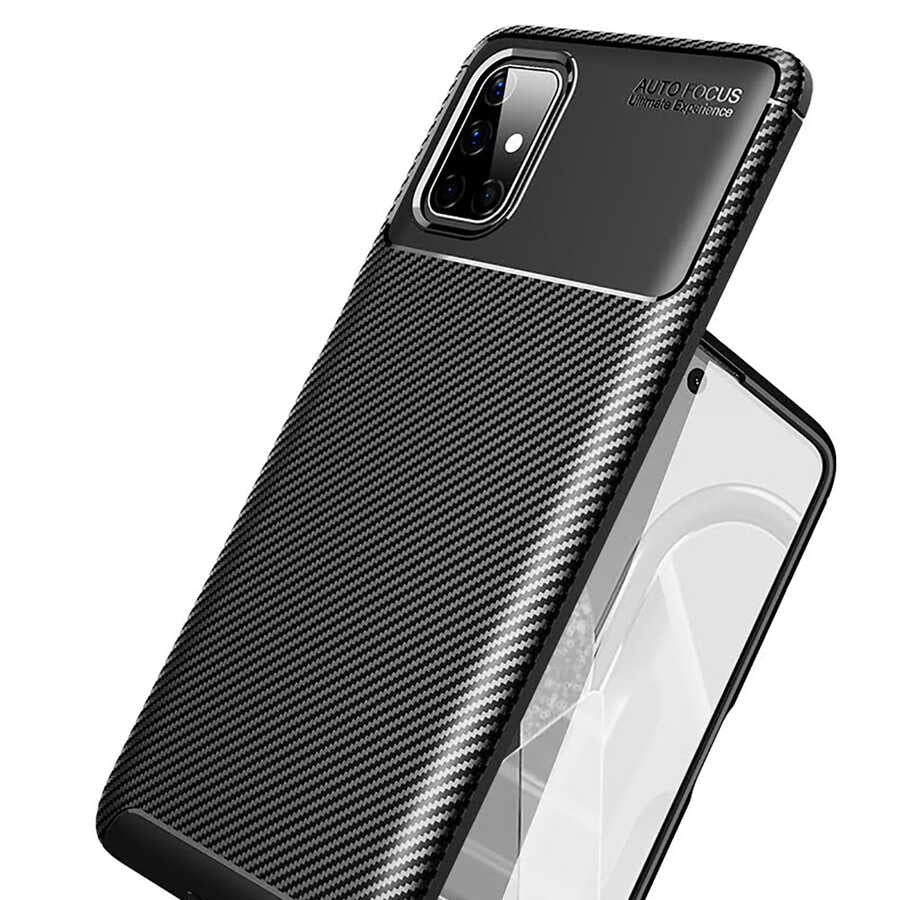 Galaxy M51 Kılıf Zore Negro Silikon Kapak Lacivert