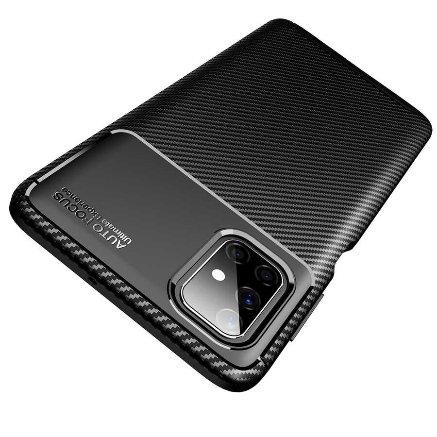 Galaxy M51 Kılıf Zore Negro Silikon Kapak Kahverengi