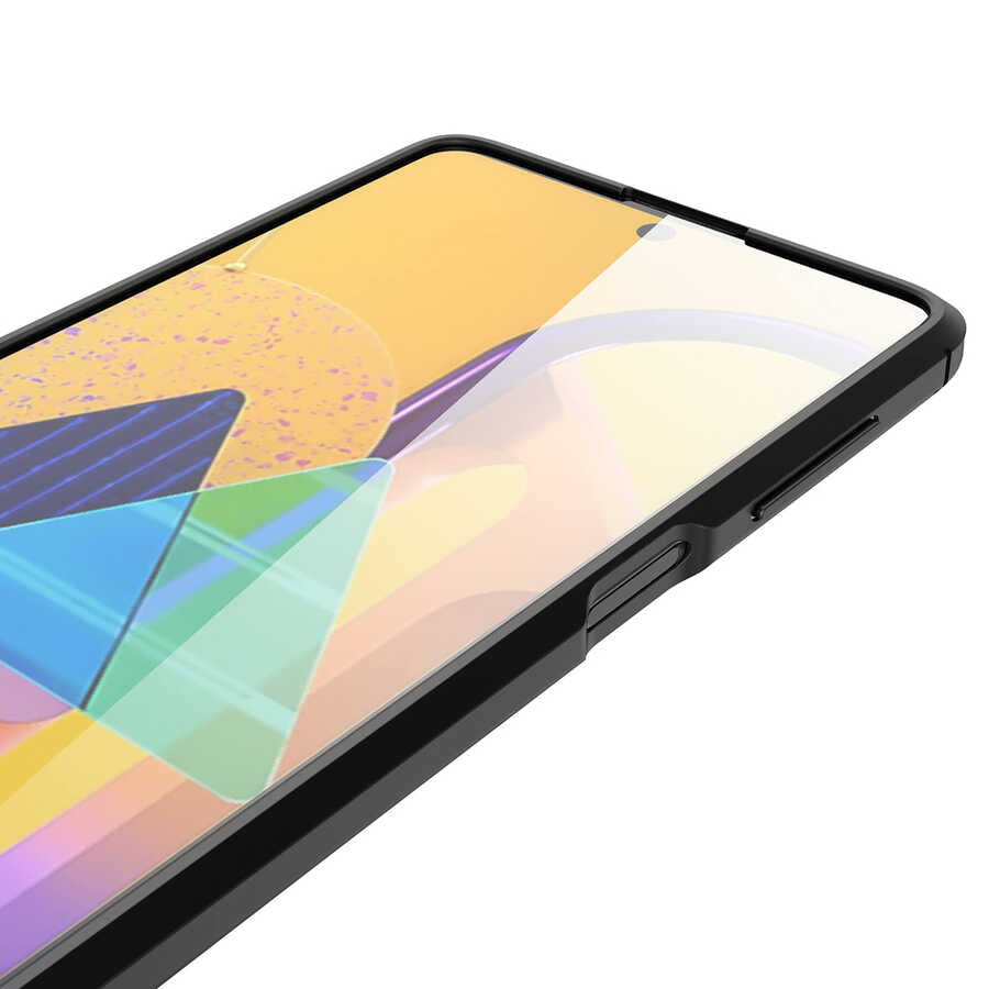 Galaxy M51 Kılıf Zore Niss Silikon Kapak Kırmızı