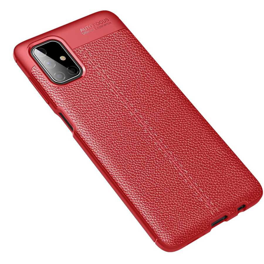 Galaxy M51 Kılıf Zore Niss Silikon Kapak Kırmızı