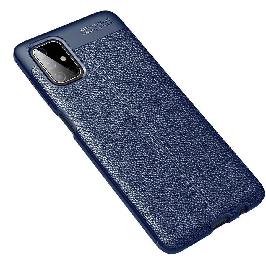 Galaxy M51 Kılıf Zore Niss Silikon Kapak Lacivert