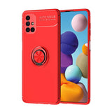 Galaxy M51 Kılıf Zore Ravel Silikon Kapak Kırmızı