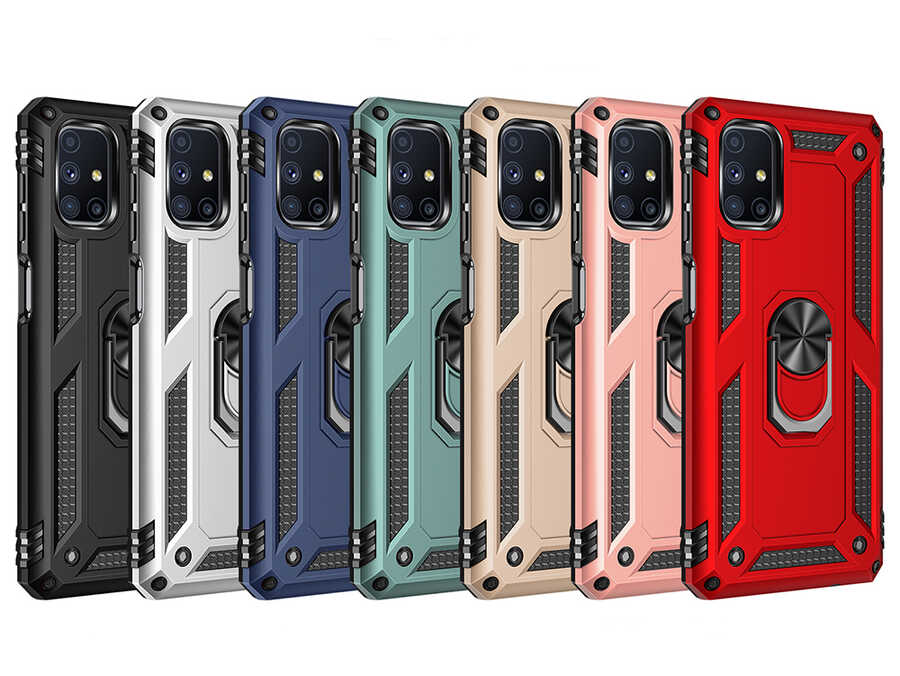 Galaxy M51 Kılıf Zore Vega Kapak Mavi