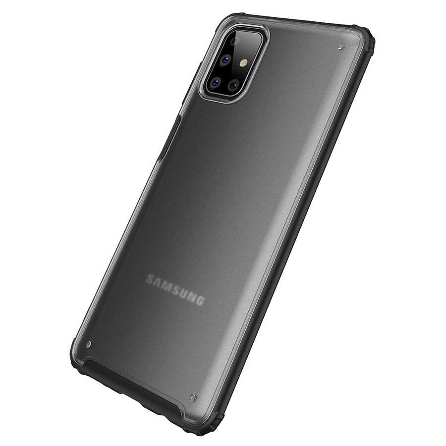 Galaxy M51 Kılıf Zore Volks Kapak Siyah