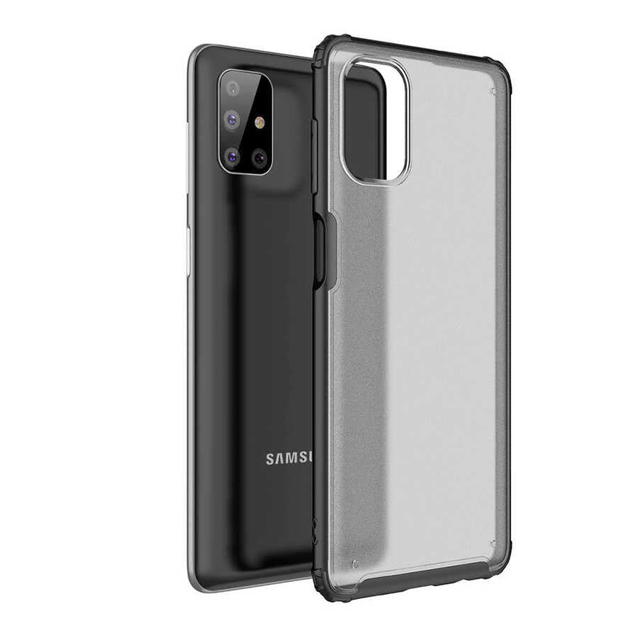 Galaxy M51 Kılıf Zore Volks Kapak Siyah