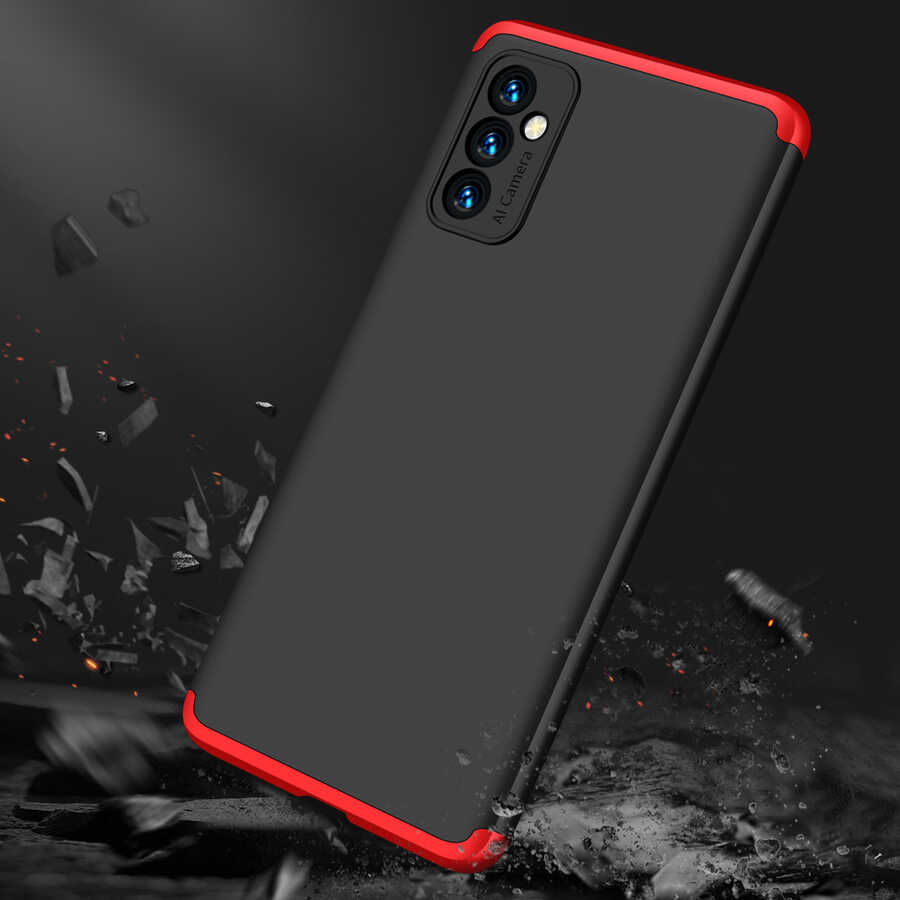 Galaxy M52 Kılıf Zore Ays Kapak Siyah-Gri