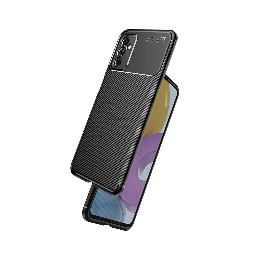 Galaxy M52 Kılıf Zore Negro Silikon Kapak Siyah