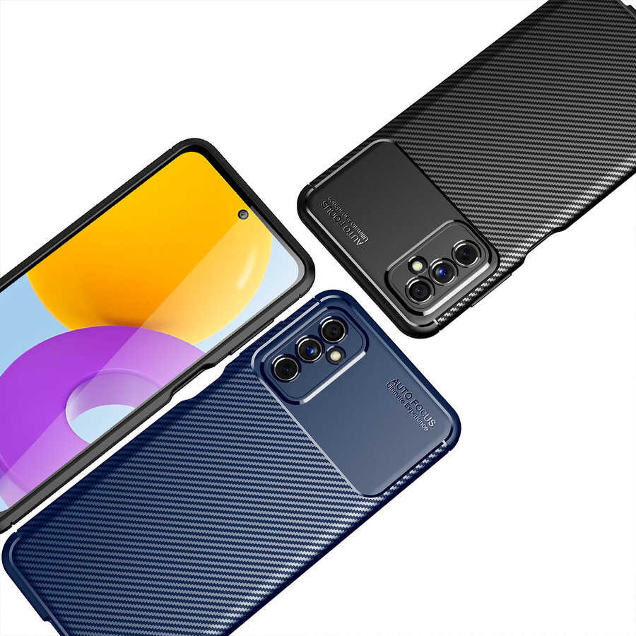Galaxy M52 Kılıf Zore Negro Silikon Kapak Lacivert