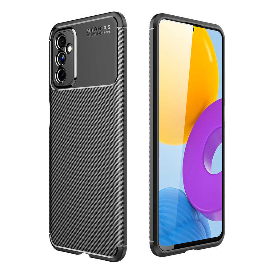 Galaxy M52 Kılıf Zore Negro Silikon Kapak Siyah