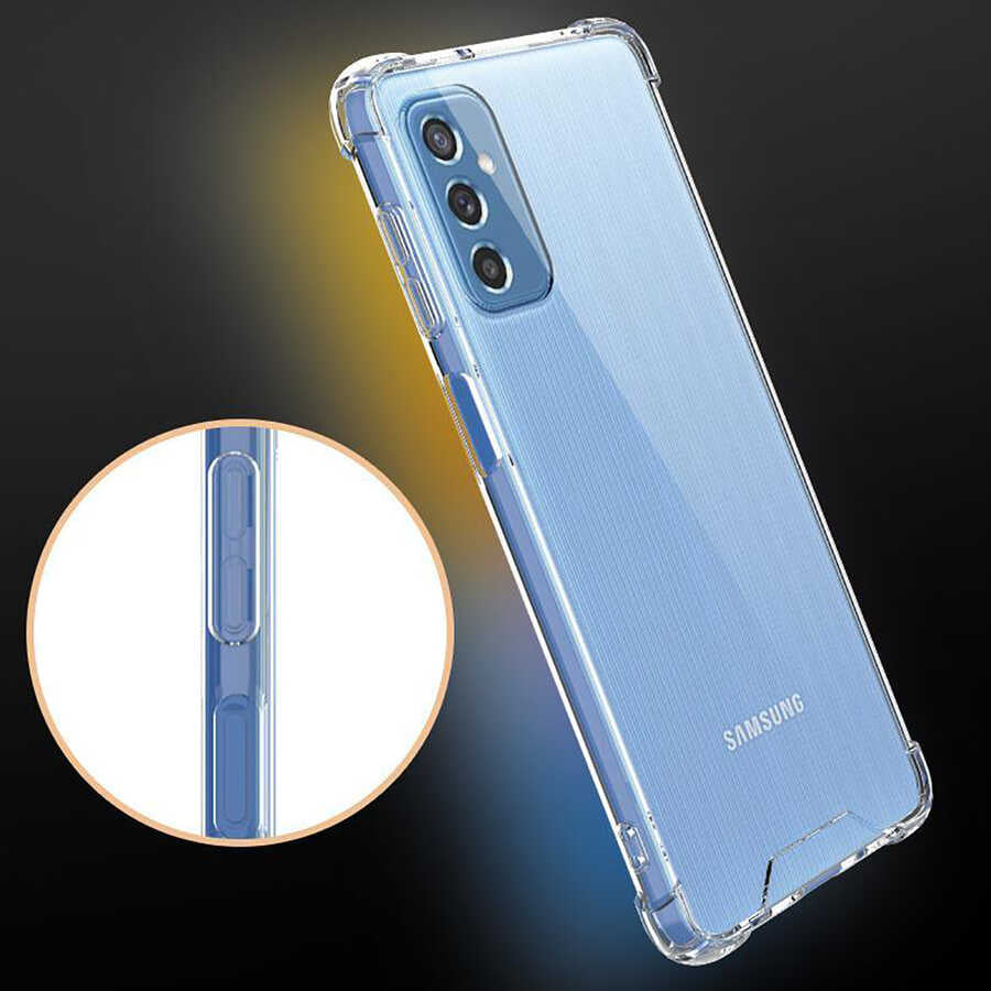 Galaxy M52 Kılıf Zore Nitro Anti Shock Silikon Renksiz
