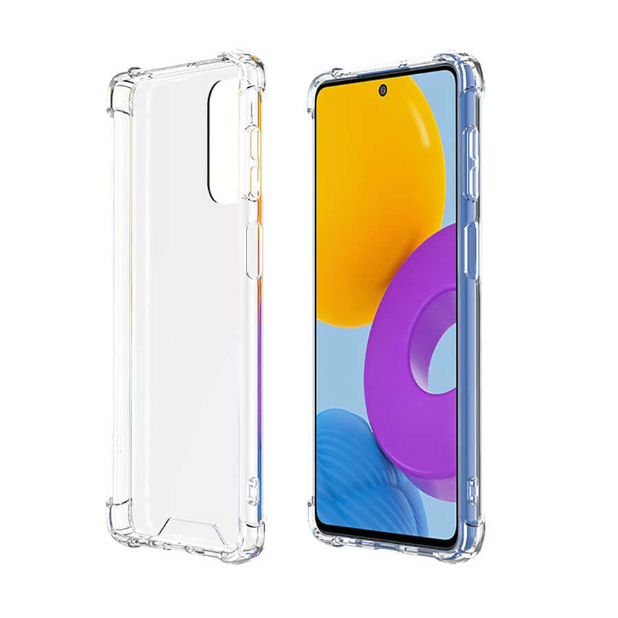 Galaxy M52 Kılıf Zore Nitro Anti Shock Silikon Renksiz