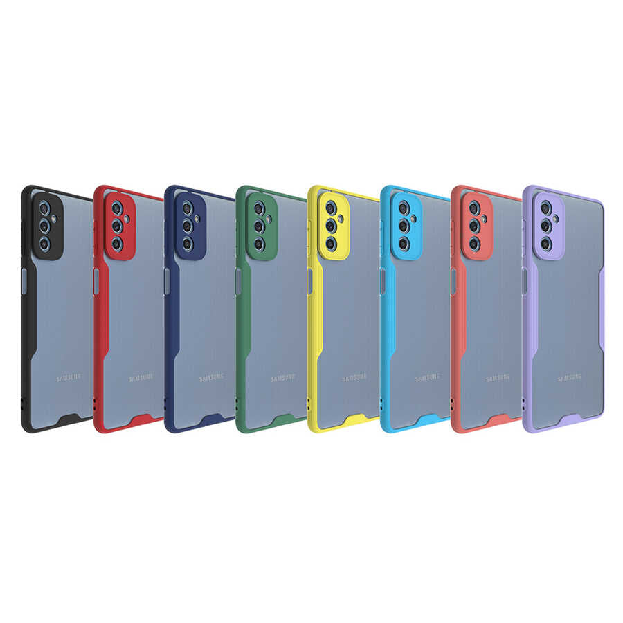 Galaxy M52 Kılıf Zore Parfe Kapak Mor