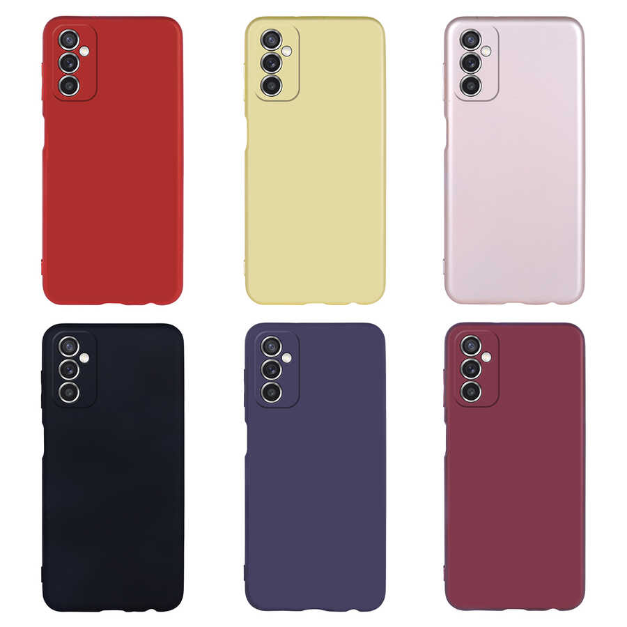 Galaxy M52 Kılıf Zore Premier Silikon Kapak Lacivert
