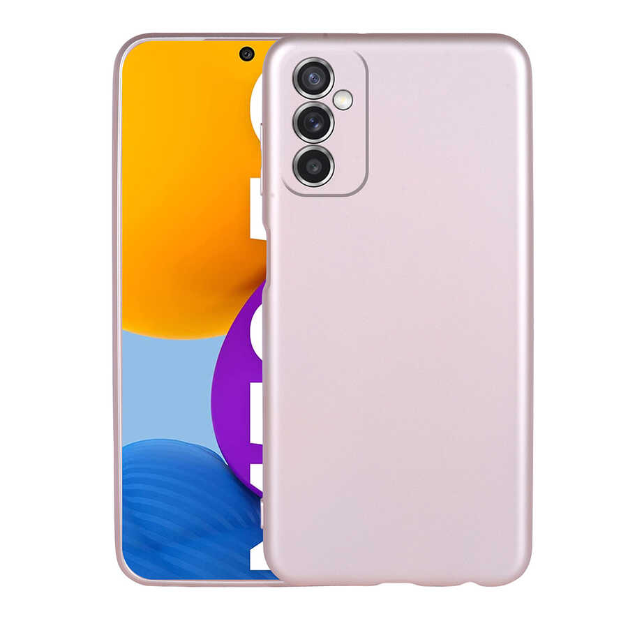 Galaxy M52 Kılıf Zore Premier Silikon Kapak Rose Gold