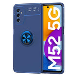 Galaxy M52 Kılıf Zore Ravel Silikon Kapak Mavi