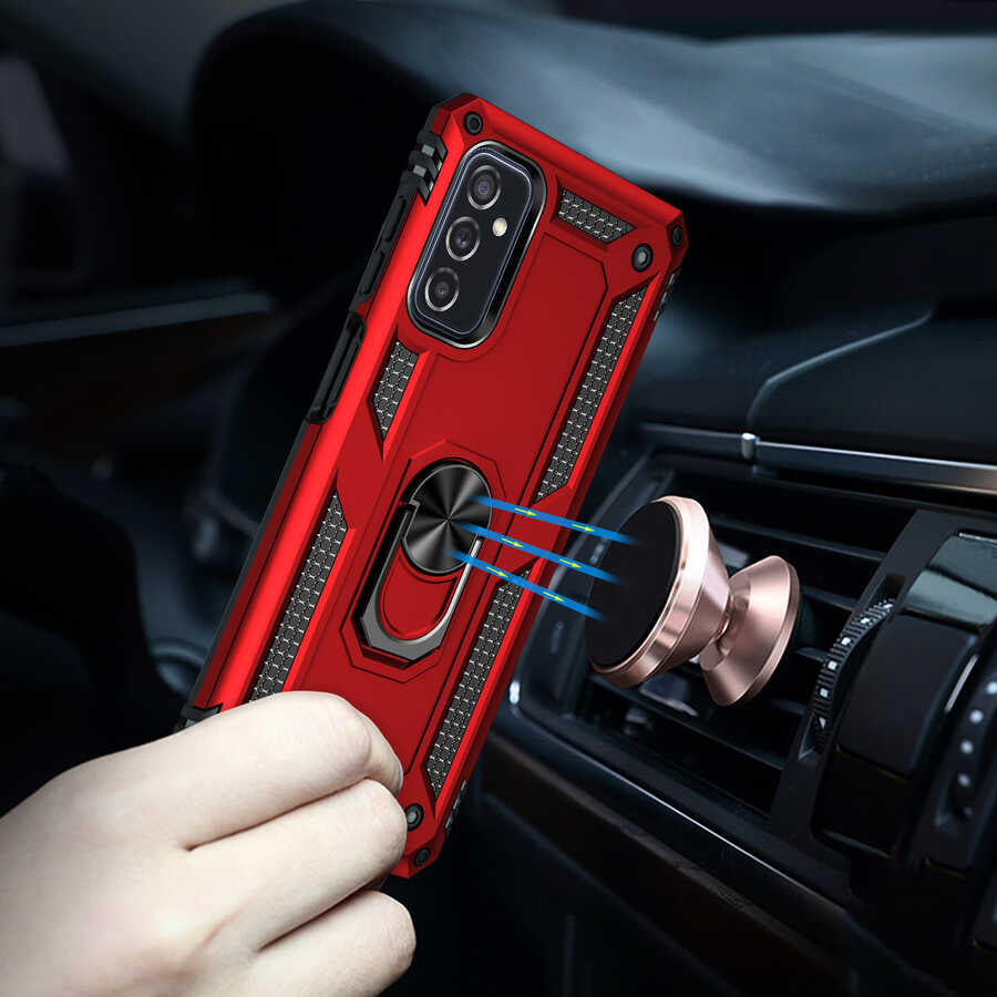 Galaxy M52 Kılıf Zore Vega Kapak Gri