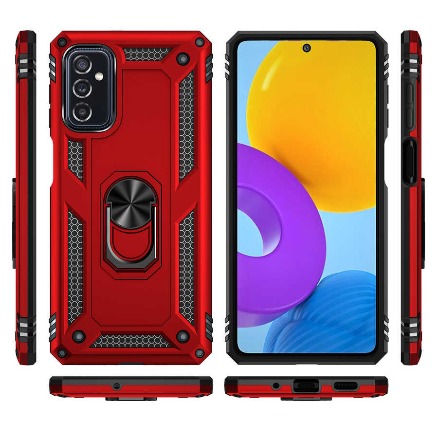 Galaxy M52 Kılıf Zore Vega Kapak Siyah