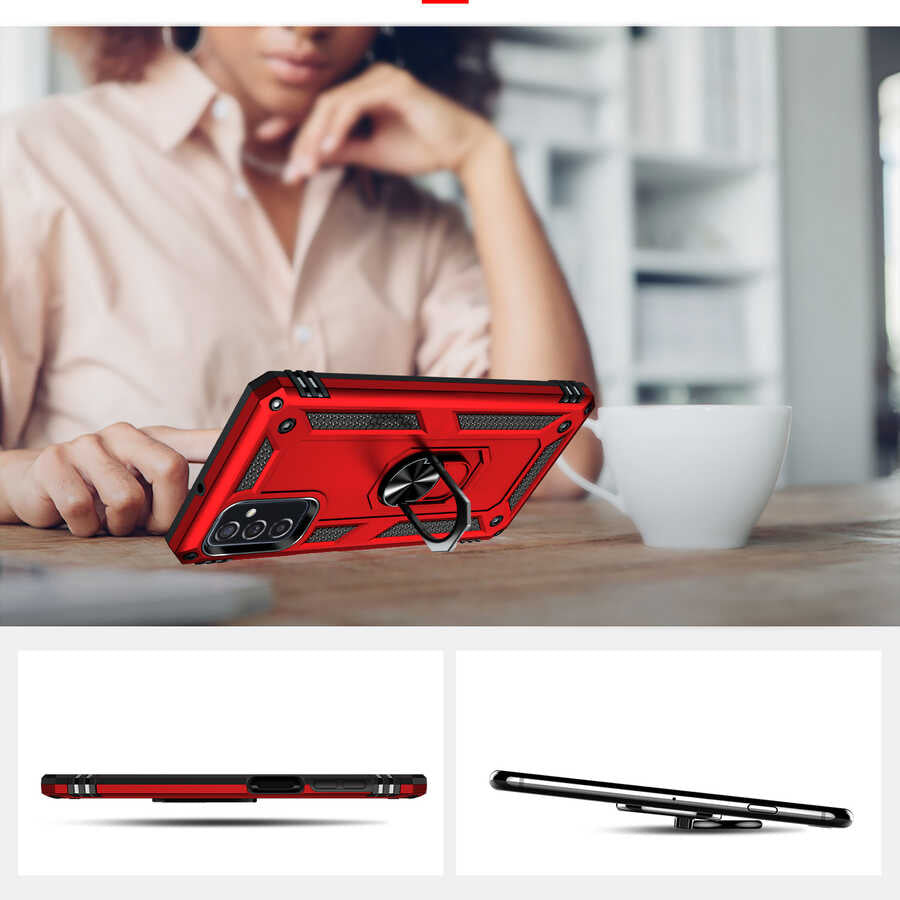 Galaxy M52 Kılıf Zore Vega Kapak Mavi