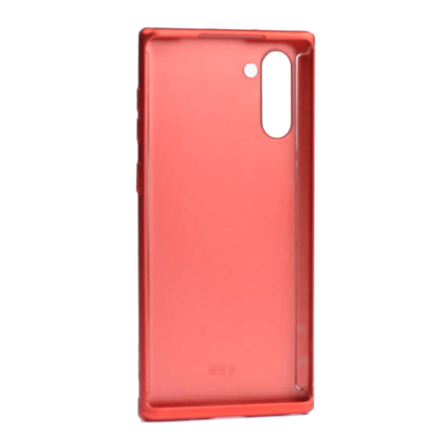 Galaxy Note 10 Kılıf Zore 360 3 Parçalı Rubber Kapak Kırmızı