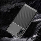 Galaxy Note 10 Kılıf Zore Negro Silikon Kapak Kahverengi