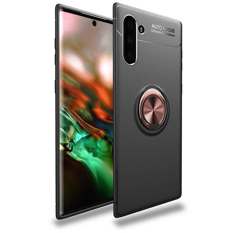 Galaxy Note 10 Kılıf Zore Ravel Silikon Kapak Siyah