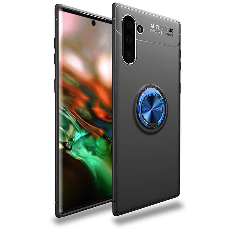 Galaxy Note 10 Kılıf Zore Ravel Silikon Kapak Siyah