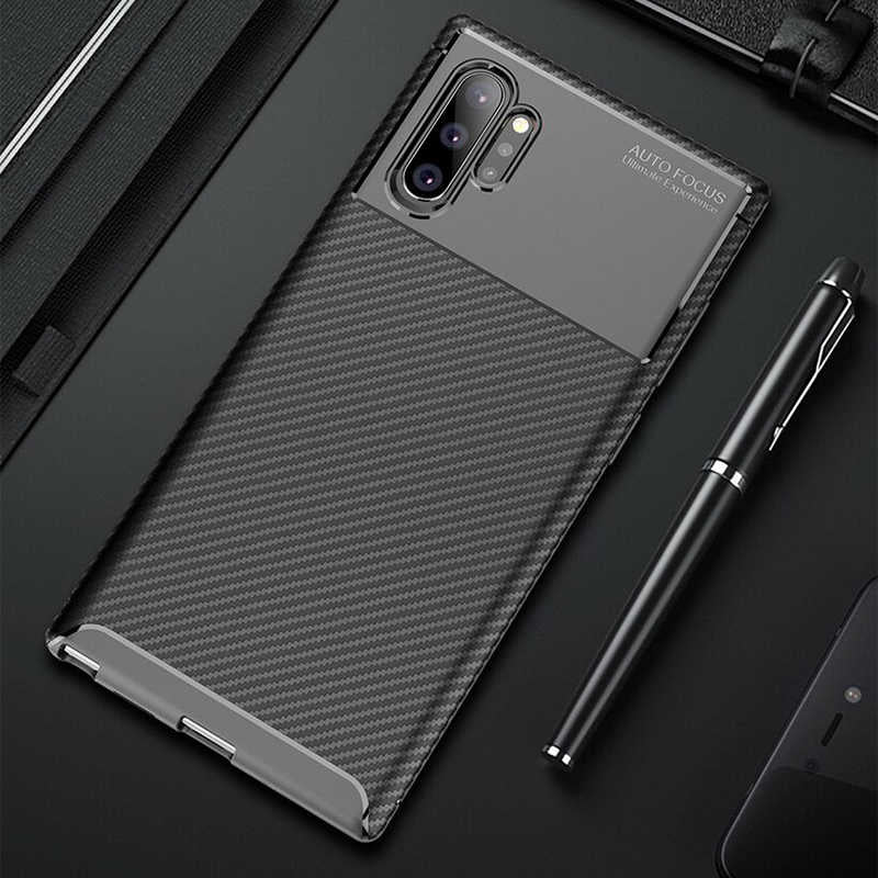 Galaxy Note 10 Plus Kılıf Zore Negro Silikon Kapak Siyah