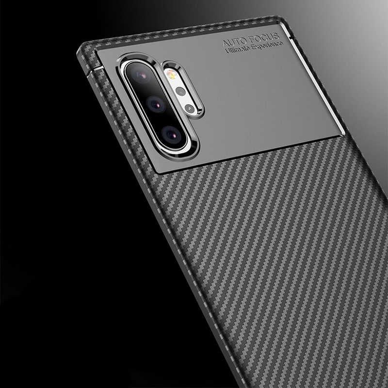Galaxy Note 10 Plus Kılıf Zore Negro Silikon Kapak Siyah