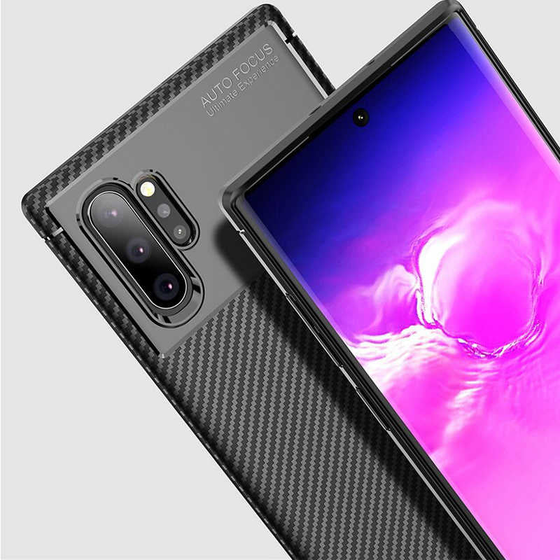 Galaxy Note 10 Plus Kılıf Zore Negro Silikon Kapak Siyah