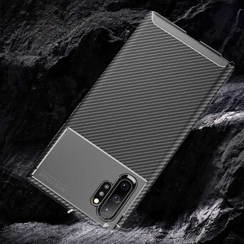 Galaxy Note 10 Plus Kılıf Zore Negro Silikon Kapak Siyah