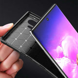 Galaxy Note 10 Plus Kılıf Zore Negro Silikon Kapak Siyah