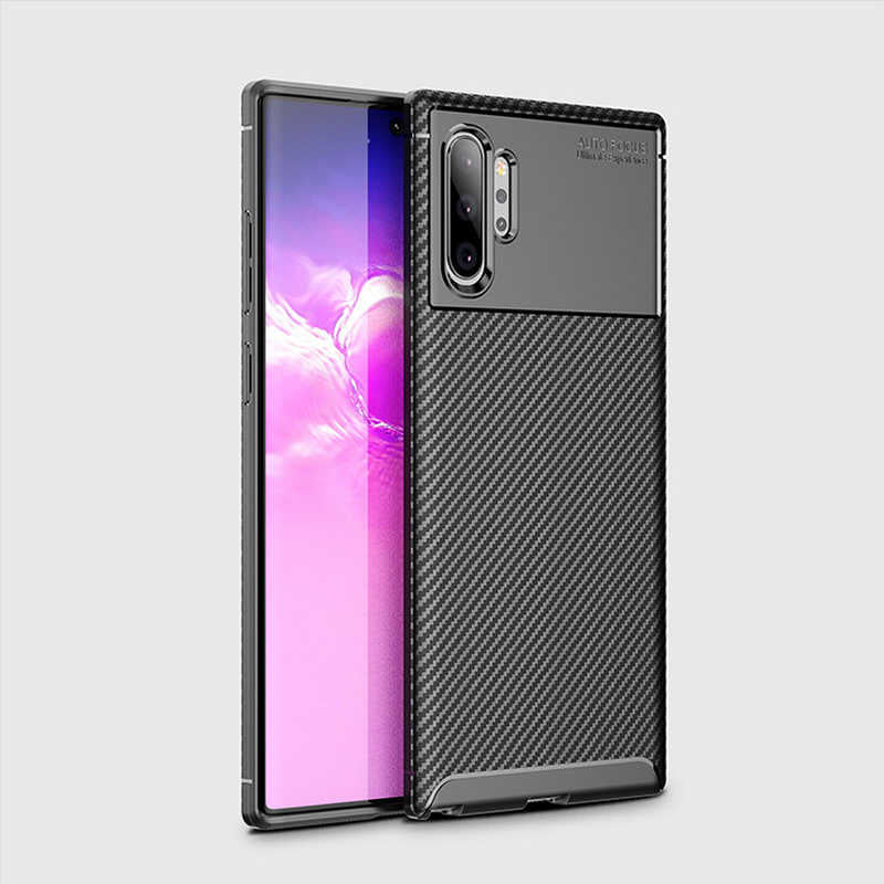 Galaxy Note 10 Plus Kılıf Zore Negro Silikon Kapak Siyah