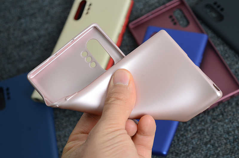 Galaxy Note 10 Plus Kılıf Zore Premier Silikon Kapak Kırmızı