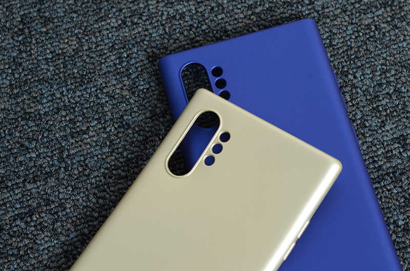 Galaxy Note 10 Plus Kılıf Zore Premier Silikon Kapak Gold