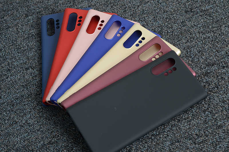 Galaxy Note 10 Plus Kılıf Zore Premier Silikon Kapak Gold