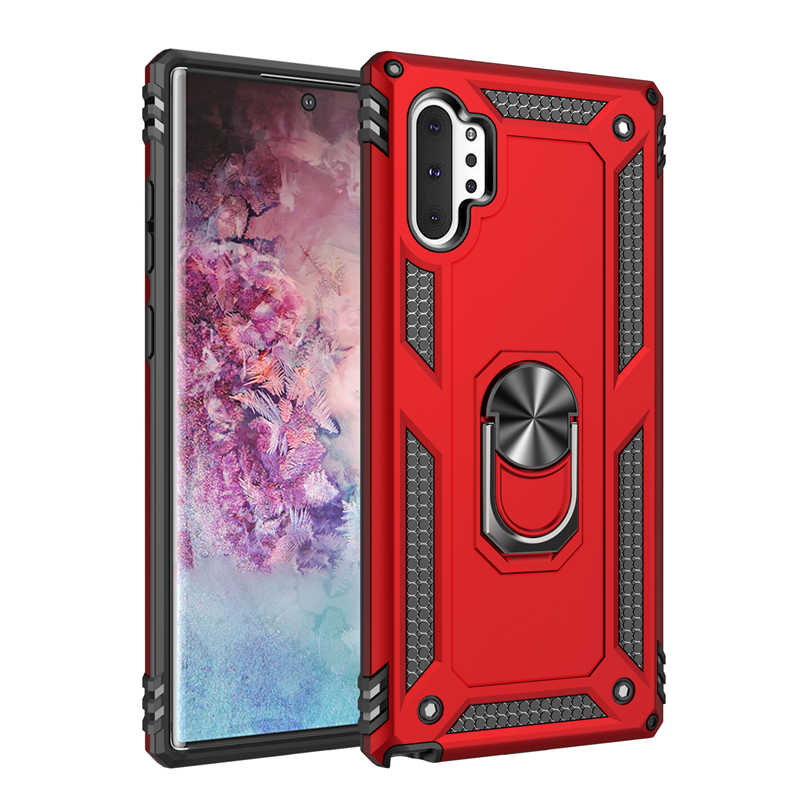 Galaxy Note 10 Plus Kılıf Zore Vega Kapak Kırmızı