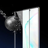 Galaxy Note 10 Plus Zore Kavisli Full Yapışkanlı Cam Ekran Koruyucu Siyah