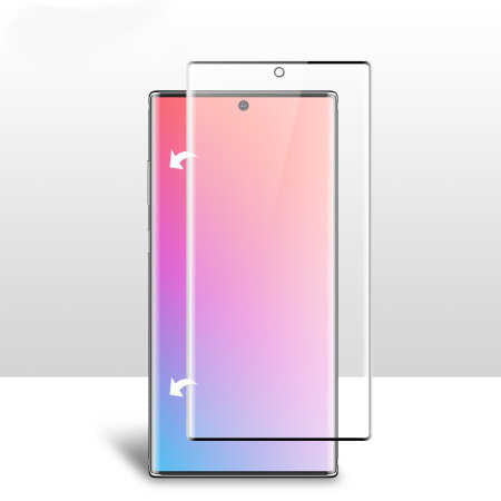Galaxy Note 10 Zore Süper Pet Ekran Koruyucu Jelatin Siyah